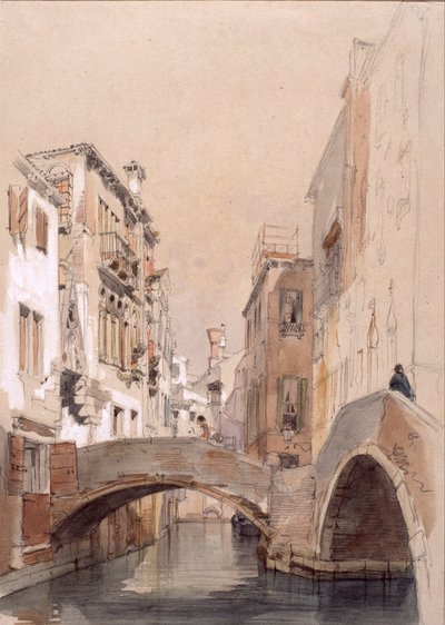 A Venice Canal by Eugenio Lucas Velázquez